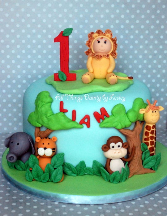Safari Themed Birthday Cake Safari Themed Birthday Cake