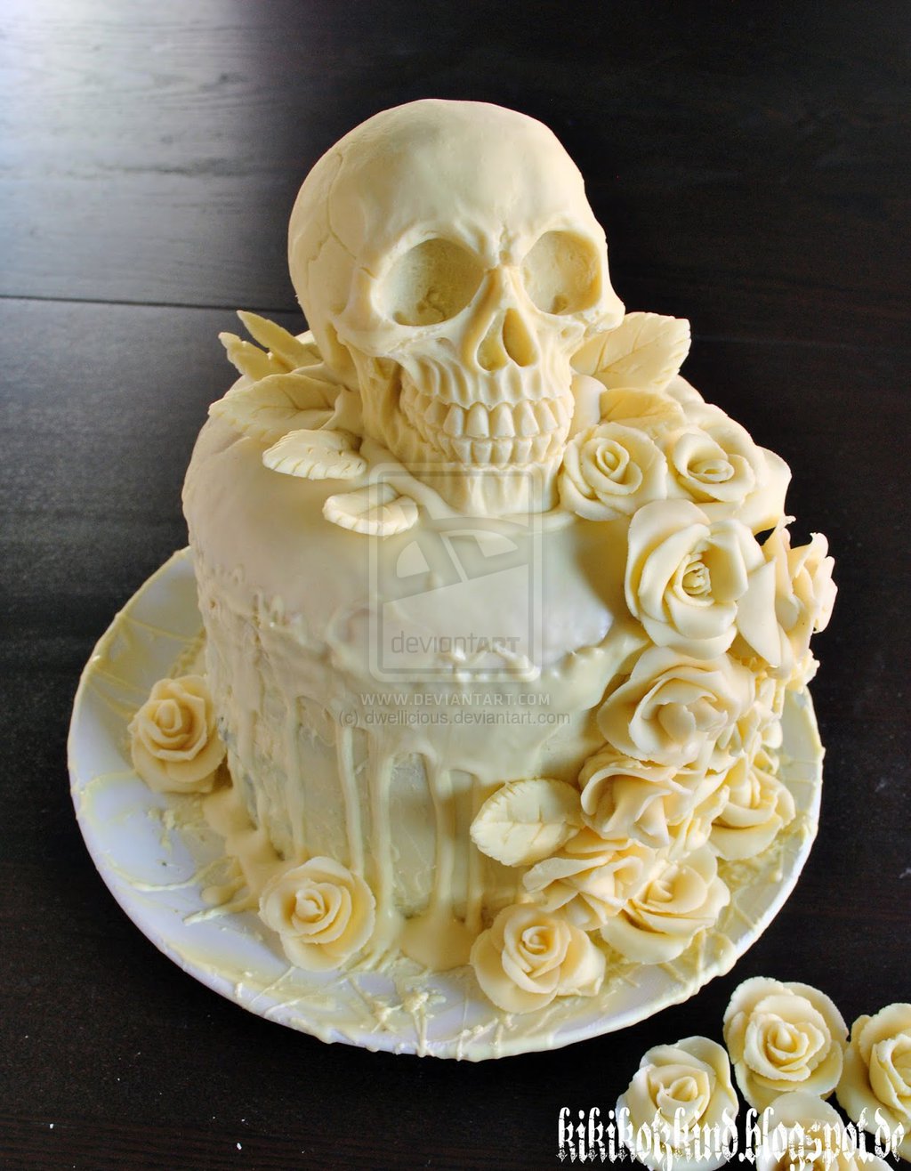 12 Simple Sugar Skull Wedding Cakes Photo Skull Wedding Cake