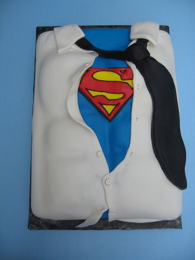 Superman Grooms Cake