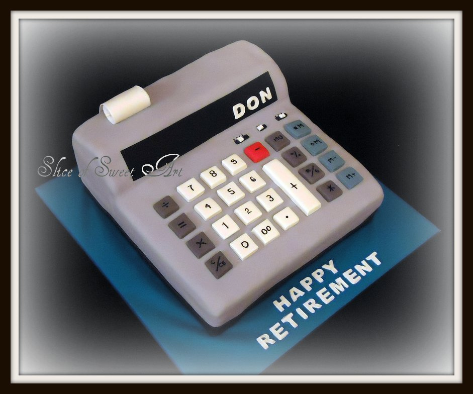 Accountant Retirement Cake Idea Accountant Retirement Cake Idea