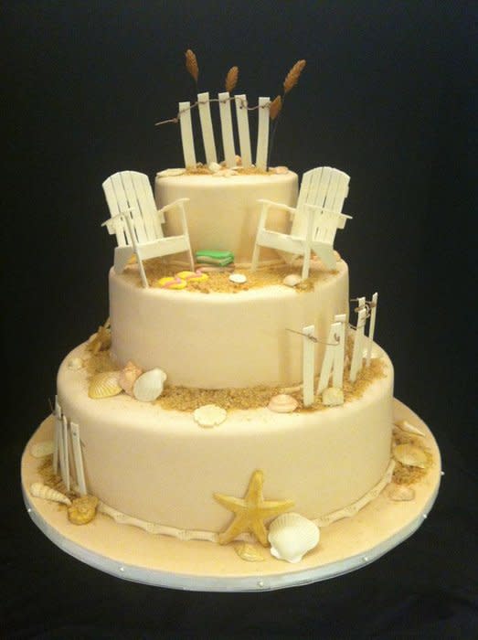 Beach Theme Retirement Cake Beach Theme Retirement Cake