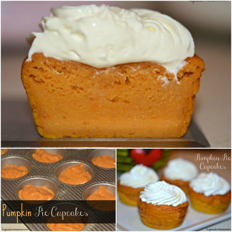 Cupcakes with Cream Cheese Pumpkin Pie Cupcakes with Cream Cheese Pumpkin Pie