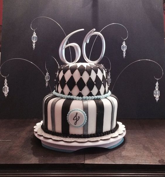 Elegant 60th Birthday Cakes