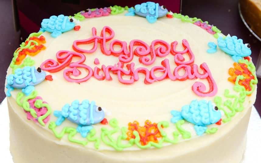 Facebook Happy Birthday Cake