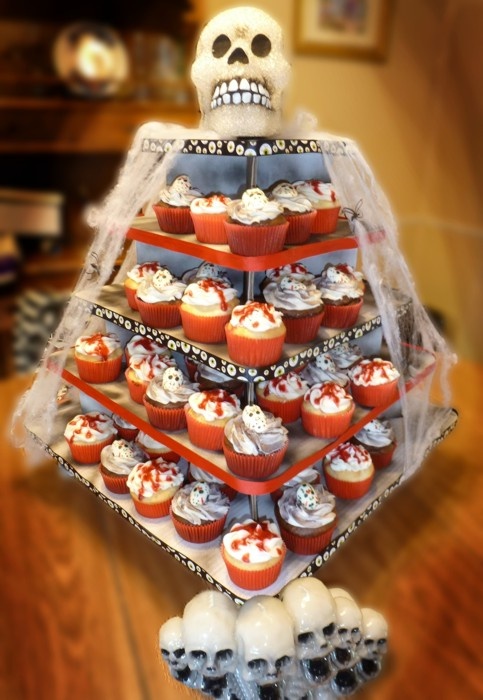 Image result for halloween cupcake war display