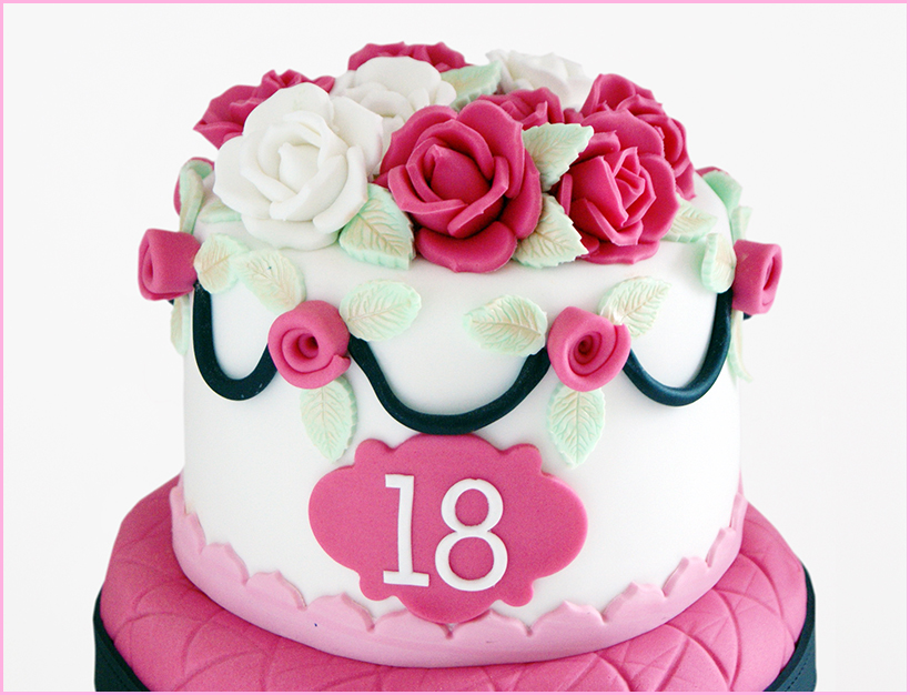 18th birthday girl cake