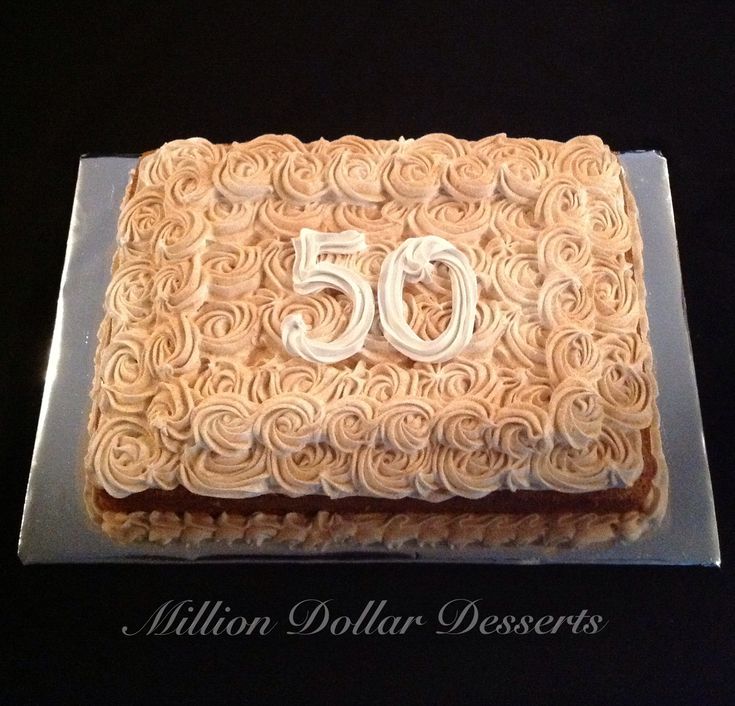 Happy 50th Birthday Sheet Cake