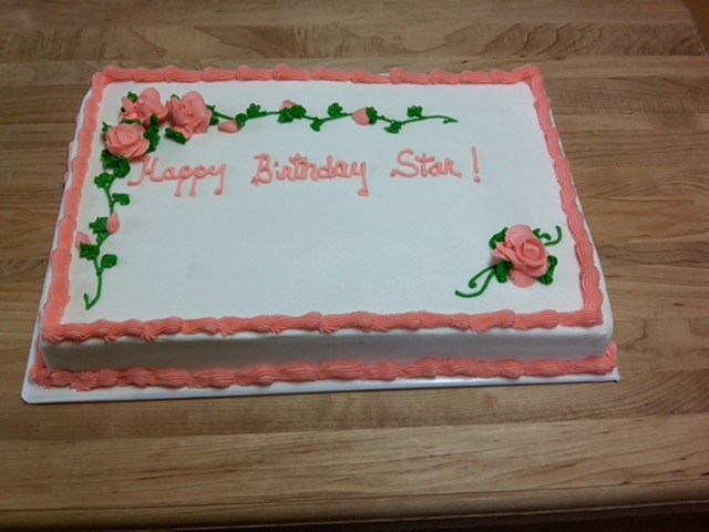 Happy Birthday Sheet Cake