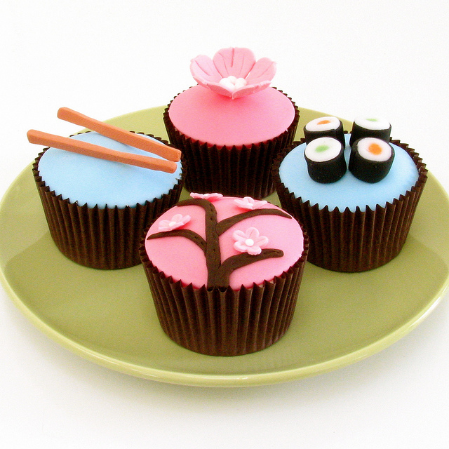 Japanese Green Tea Cupcakes Japanese Green Tea Cupcakes