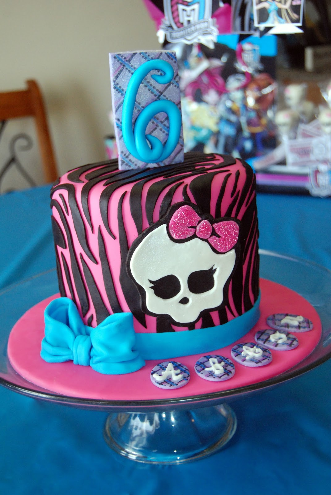Monster High Birthday Cake Zebra Monster High Birthday Cake Zebra