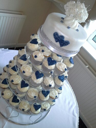 11 Photos of Navy Blue Bridal Shower Cupcakes 11 Photos of Navy Blue Bridal Shower Cupcakes