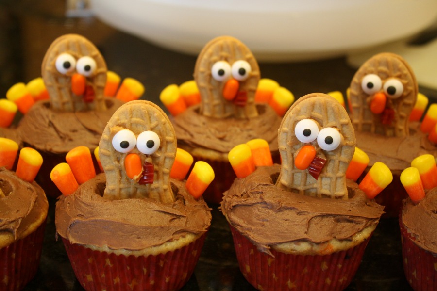Thanksgiving Turkey Cupcakes Nutter Butter Thanksgiving Turkey Cupcakes Nutter Butter