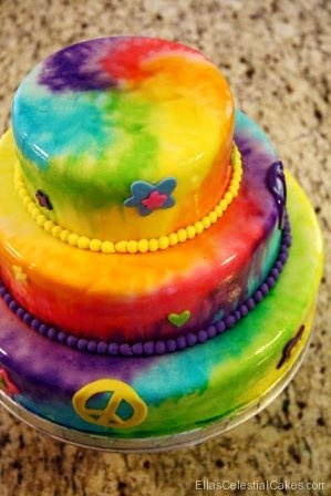 Ccizoepoetry Birthday Cake Tie Dye Birthday Cake Images