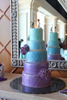 10 Tiffany Blue Wedding Cakes Purple Photo And Tiffany Blue And Purple Wedding Cake