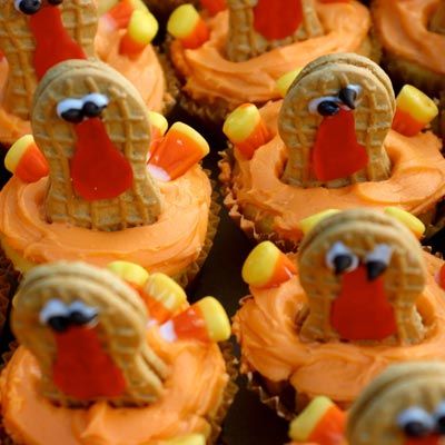Turkey Cupcakes Nutter Butter Turkey Cupcakes Nutter Butter