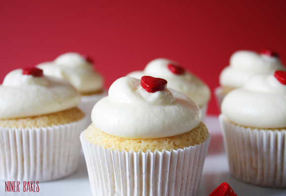 Vanilla Cupcakes with Sprinkles