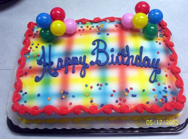 Birthday Sheet Cake Airbrush Birthday Sheet Cake Airbrush