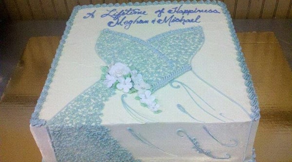 Bridal Shower Square Cakes with Flowers Bridal Shower Square Cakes with Flowers