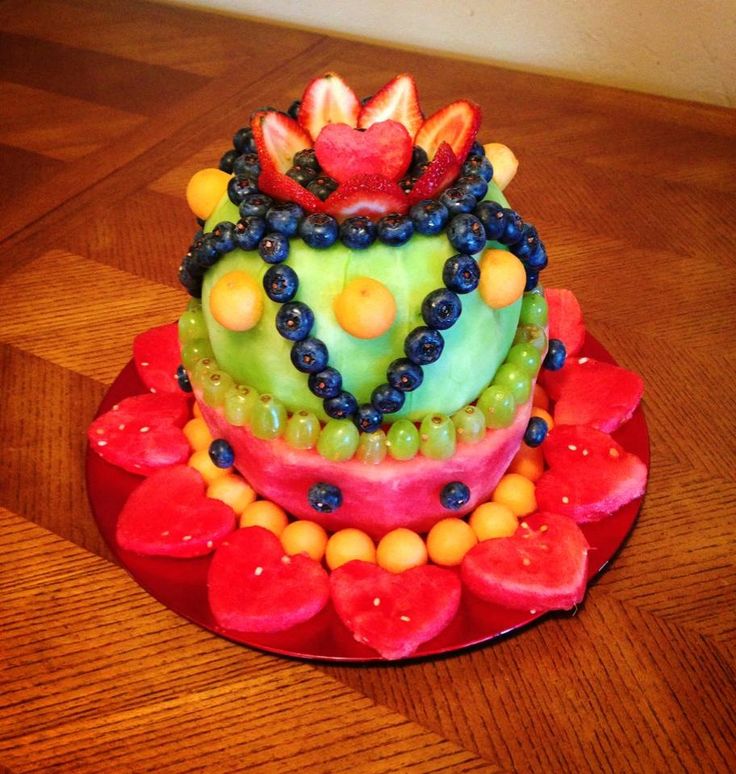 11 Photos of Made Out Of Cut Fresh Fruits Cakes