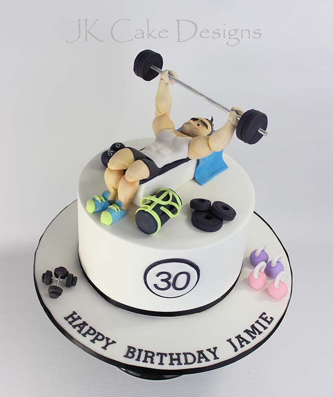 Gym Themed Birthday Cake