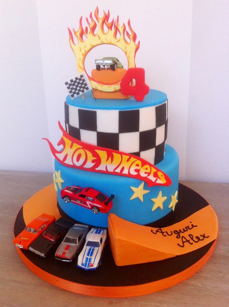 Hot Wheels Birthday Cake