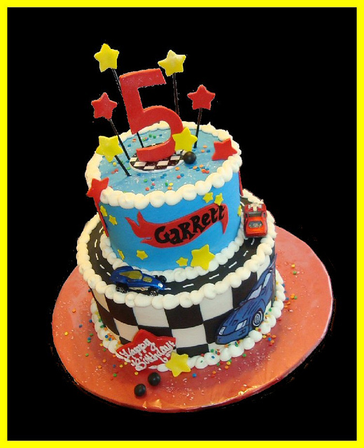 Hot Wheels Birthday Cake