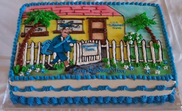 Mailman Retirement Cakes Mailman Retirement Cakes