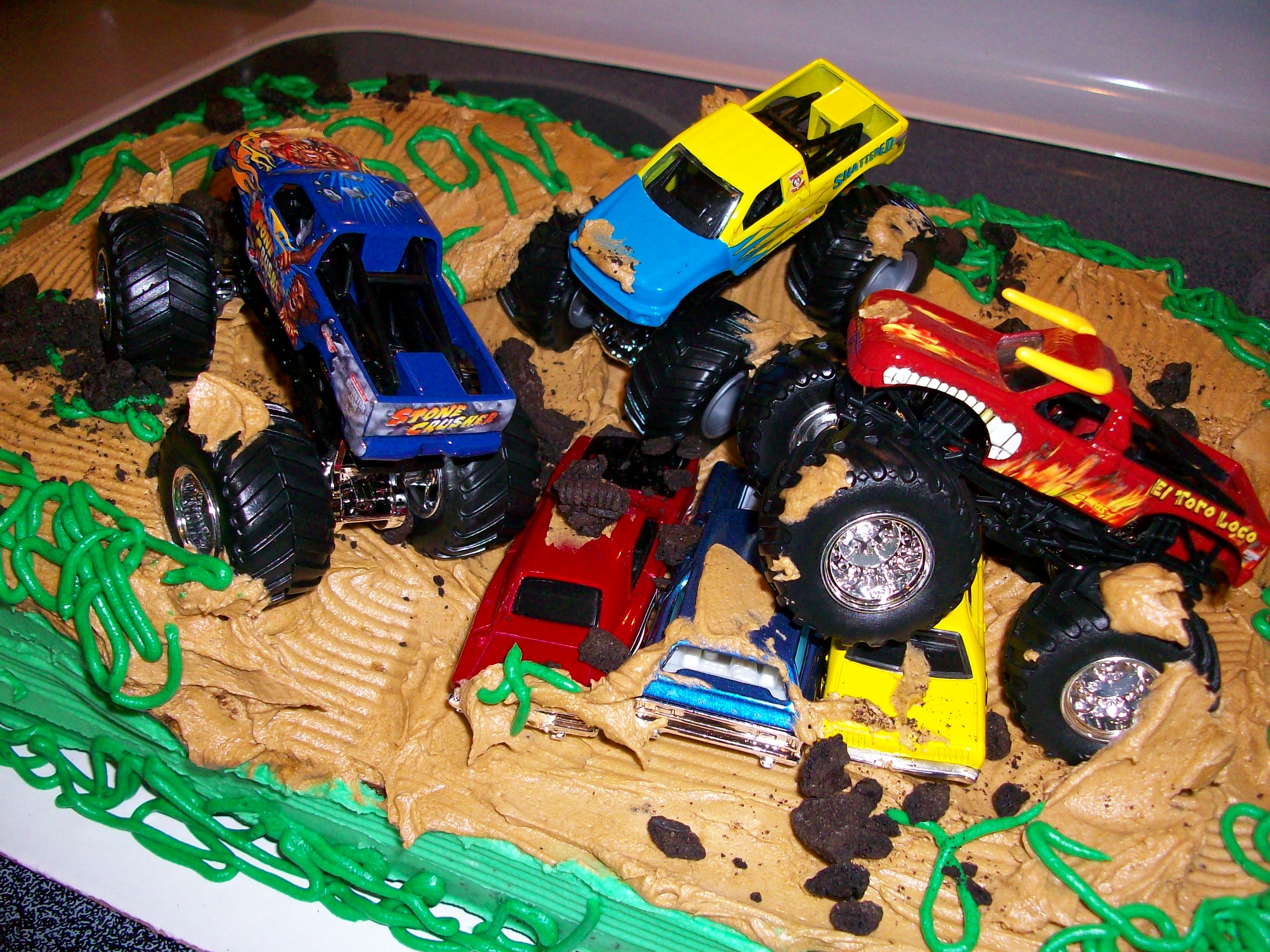 Monster Truck Birthday Cake Idea Monster Truck Birthday Cake Idea