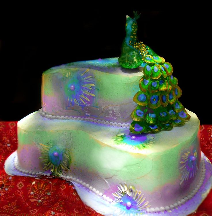 Peacock Birthday Cake Peacock Birthday Cake