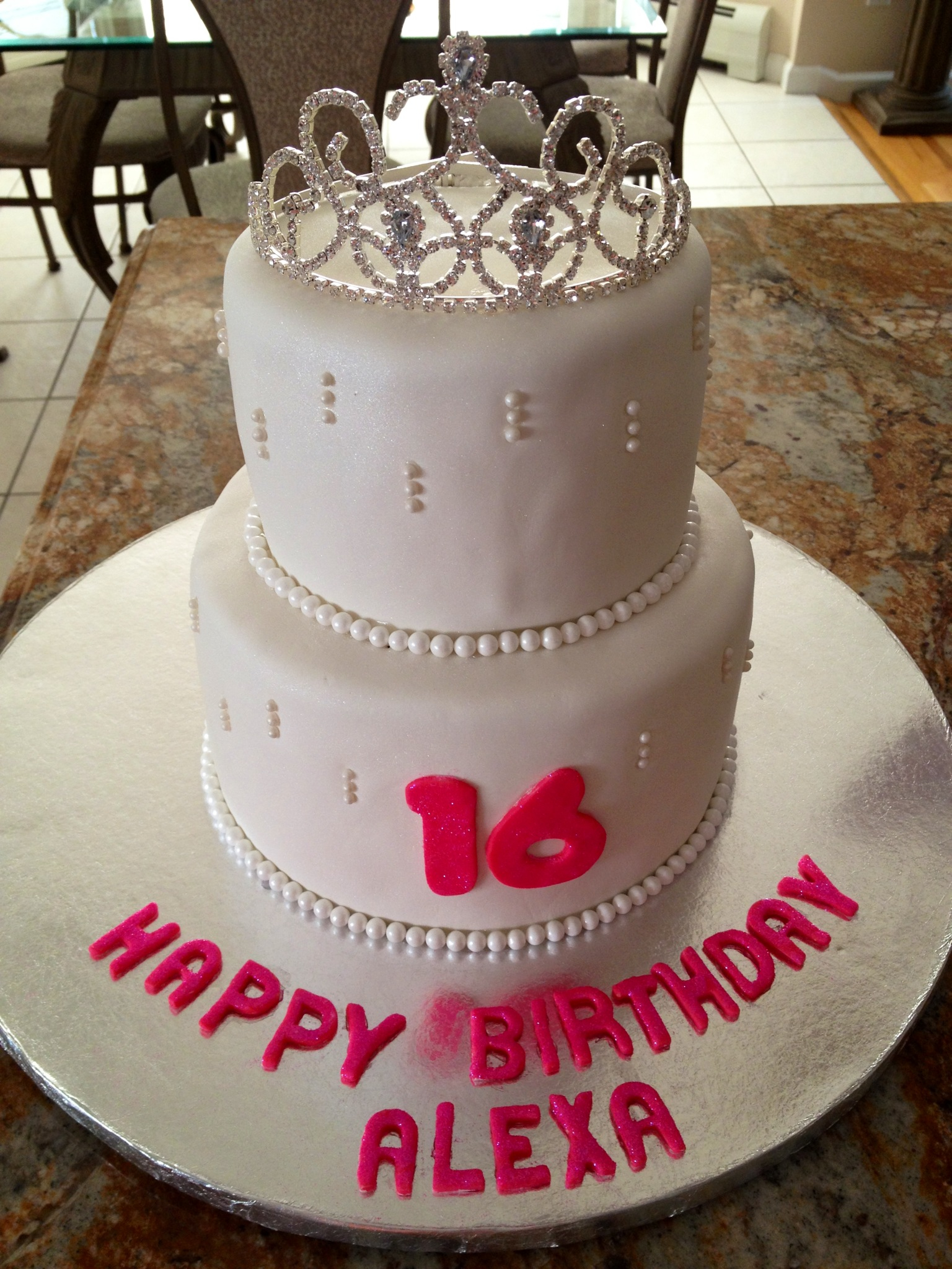 Princess Sweet 16 Birthday Cake Princess Sweet 16 Birthday Cake