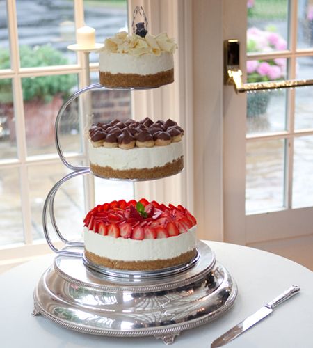 Tiered Cheesecake Wedding Cake Tiered Cheesecake Wedding Cake