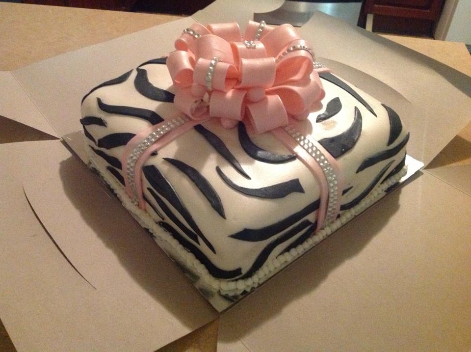 Walmart Zebra Birthday Cake