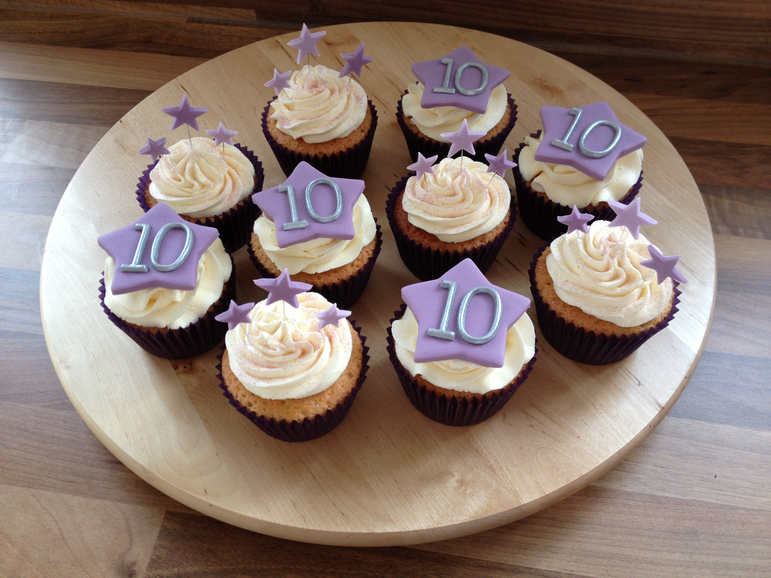 11 Photos of 10 Years Anniversary Cupcakes 11 Photos of 10 Years Anniversary Cupcakes