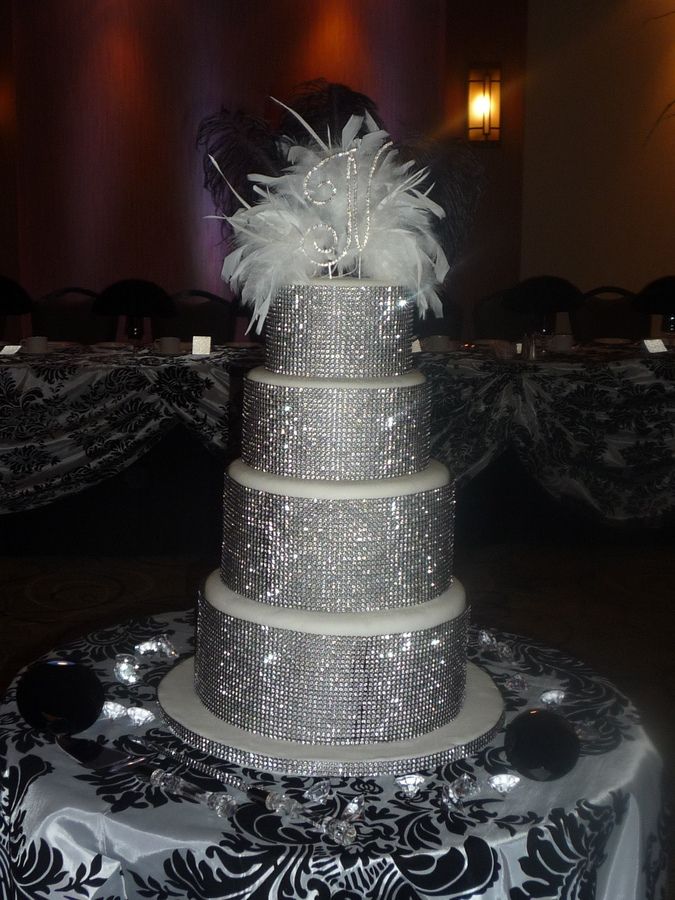 Blinged Out Wedding Cake Blinged Out Wedding Cake