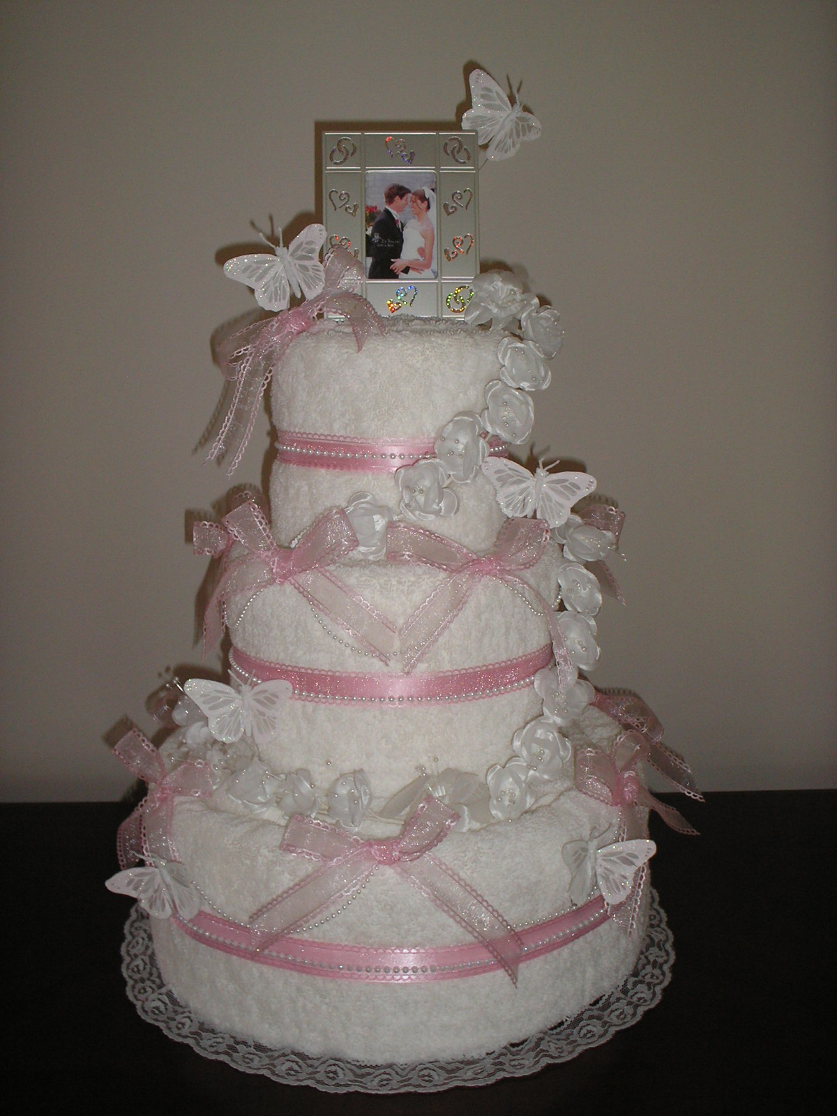 Bridal Shower Towel Cake Idea Bridal Shower Towel Cake Idea