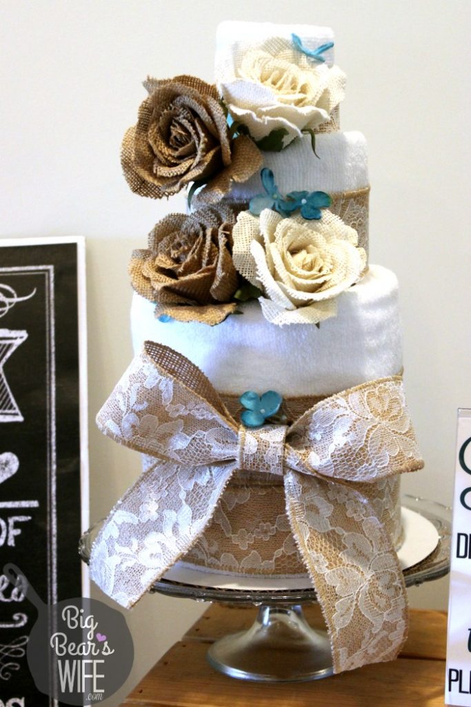 Bridal Shower Towel Cake Bridal Shower Towel Cake