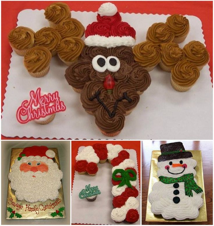 Christmas Pull Apart Cupcake Cakes Christmas Pull Apart Cupcake Cakes
