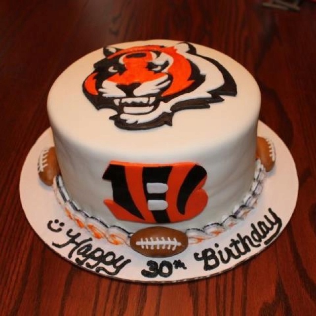 Cincinnati Bengals Birthday Cake Cincinnati Bengals Birthday Cake