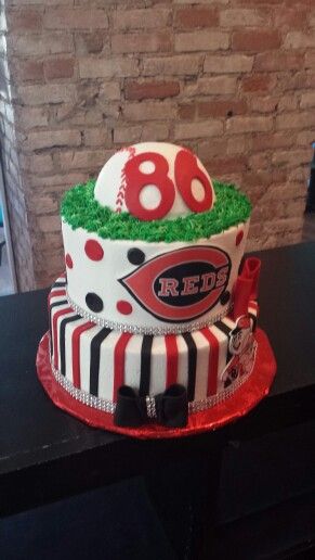 Cincinnati Red Birthday Cake Cincinnati Red Birthday Cake