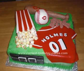 Cincinnati Reds Birthday Cake Idea Cincinnati Reds Birthday Cake Idea