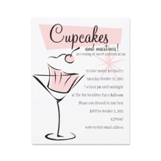 Cupcakes and Cocktails Bridal Shower Invitation Cupcakes and Cocktails Bridal Shower Invitation