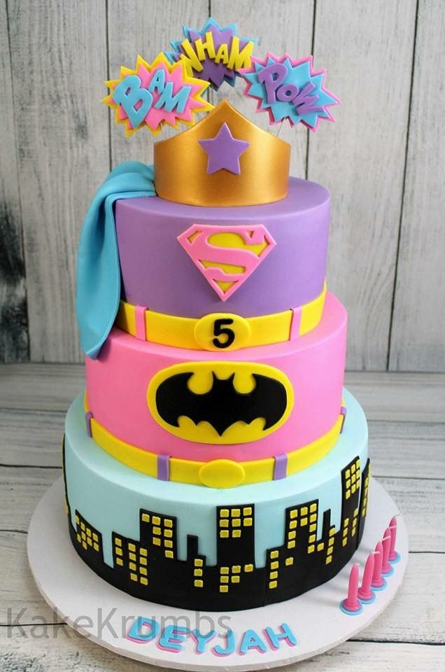 DC Super Hero Girls Birthday Cake DC Super Hero Girls Birthday Cake