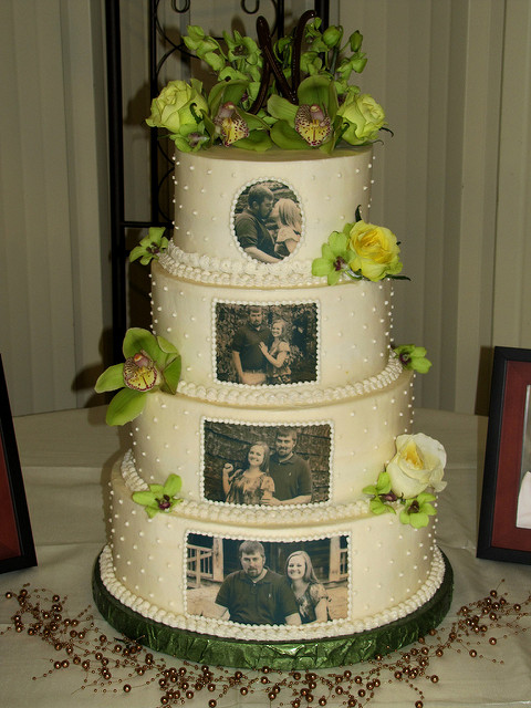 Edible Flowers Wedding Cake