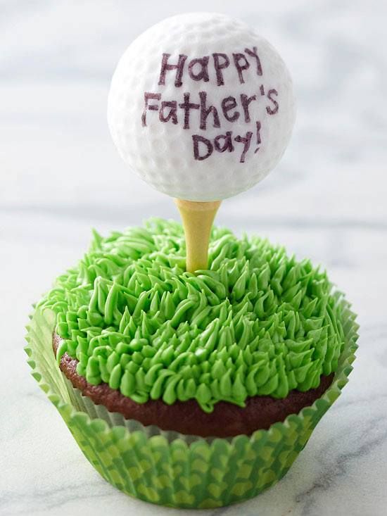 Father's Day Golf Cupcakes