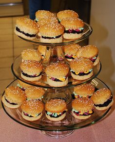 Hamburger Cupcake Tower Hamburger Cupcake Tower