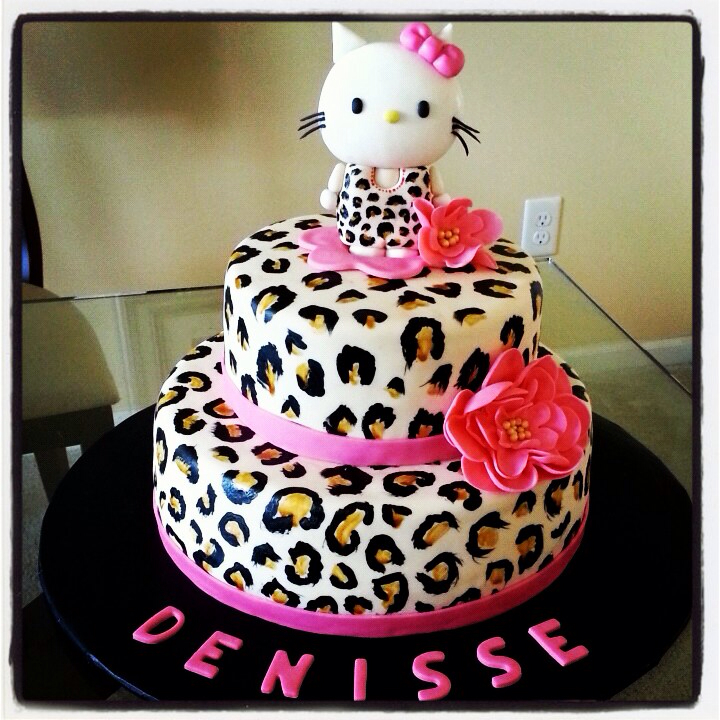 6 Photos of 2014 Cheetah And Zebra Print Cakes