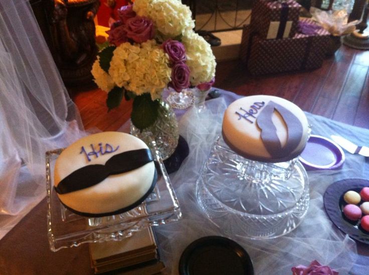 His and Hers Wedding Shower Cakes His and Hers Wedding Shower Cakes