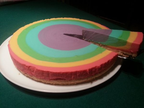 Rainbow Cheesecake Rainbow Cheesecake