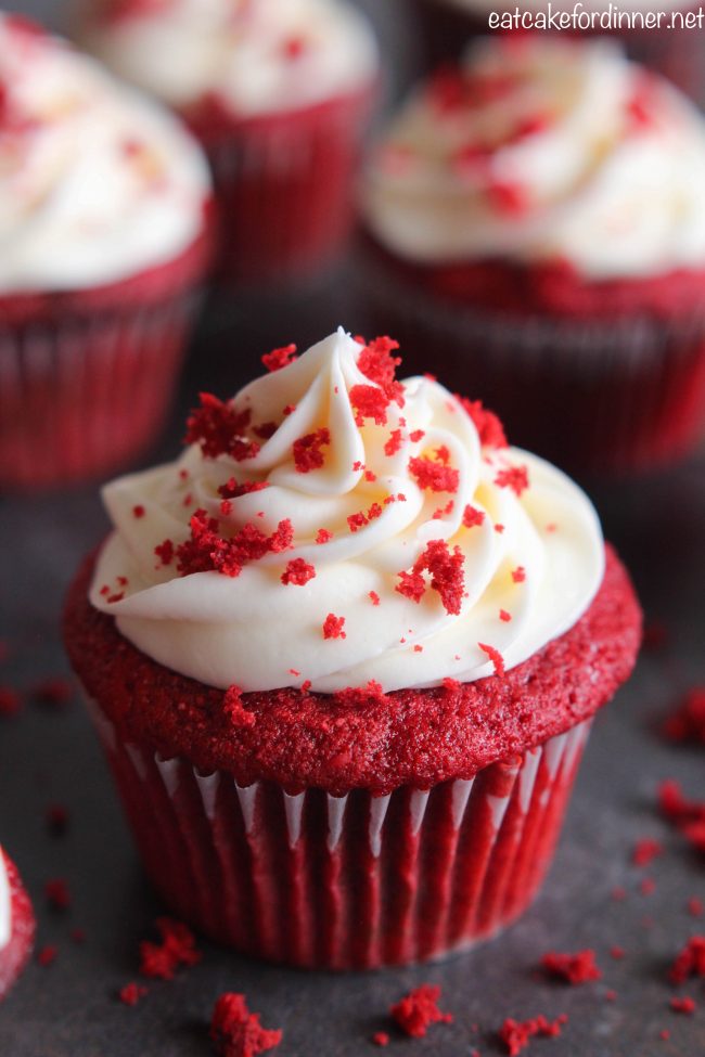 Red Velvet Cupcakes with Cream Cheese Red Velvet Cupcakes with Cream Cheese
