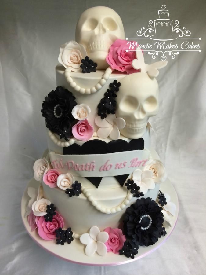 11 Type Skull Wedding Cakes Photo Cake Skull Wedding Cake